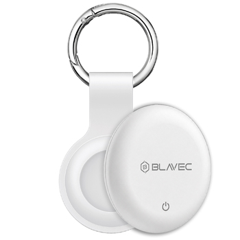 Blavec Lokalizator GPS Tag BTG-02 - Bluetooth Tracker Dual Apple & Android + etui brelok (BTBTG02-KW) biały