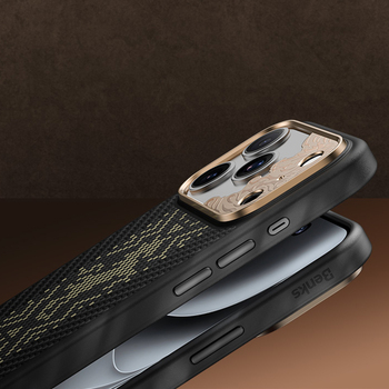 Benks Etui Magnetic Armor Pro Knight Kevlar Metal Frame (C.K.FL.AP.GD.B073) do Iphone 18 Pro Max/17 Pro Max czarny (Camera Control Button)