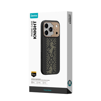 Benks Etui Magnetic Armor Pro Knight Kevlar Metal Frame (C.K.FL.AP.GD.B073) do Iphone 18 Pro Max/17 Pro Max czarny (Camera Control Button)