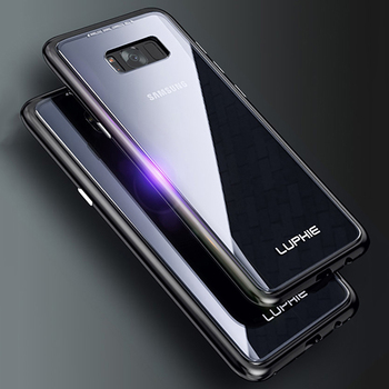 Luphie Magnetic ARC Case do Samsung Galaxy S8 Plus srebrny
