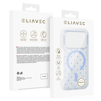 Liavec Bubble Case do Iphone 18 Pro/17 Pro jasnoniebieski