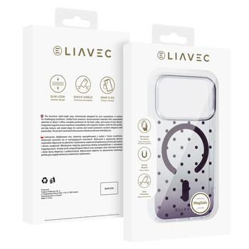 Liavec Bubble Case do Iphone 18 Pro/17 Pro fioletowy