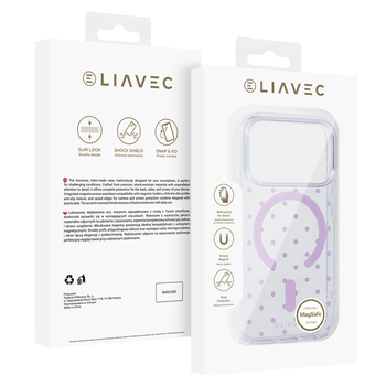 Liavec Bubble Case do Iphone 18 Pro Max/17 Pro Max różowy
