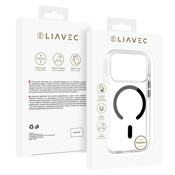 Liavec Pure Case with camera control button do Iphone 18 Pro/17 Pro czarny