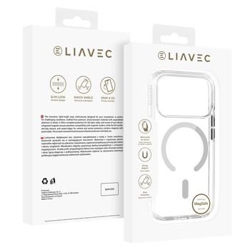 Liavec Pure Case with camera control button do Iphone 18 Pro/17 Pro szary