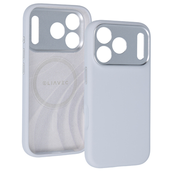 Liavec Silk Shield Case with Metal Camera Frame do Iphone 18 Pro/17 Pro szary