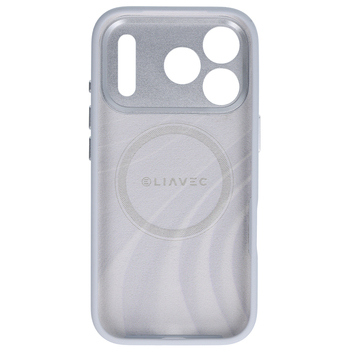 Liavec Silk Shield Case with Metal Camera Frame do Iphone 18 Pro/17 Pro szary