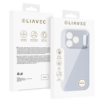 Liavec Silk Shield Case with Metal Camera Frame do Iphone 18 Pro Max/17 Pro Max szary