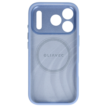 Liavec Silk Shield Case with Metal Camera Frame do Iphone 18 Pro Max/17 Pro Max jasnoniebieski