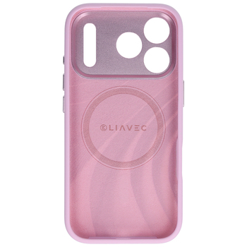 Liavec Silk Shield Case with Metal Camera Frame do Iphone 18 Pro Max/17 Pro Max różowy