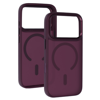 Liavec Cloudy Case with Metal Camera Frame do Iphone 18 Pro Max/17 Pro Max fioletowy (Camera Control Button)