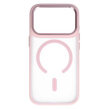 Liavec Cloudy Case with Metal Camera Frame do Iphone 18 Pro/17 Pro różowy (Camera Control Button)