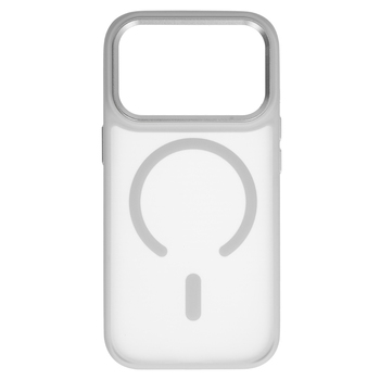 Liavec Cloudy Case with Metal Camera Frame do Iphone 18 Pro Max/17 Pro Max szary (Camera Control Button)