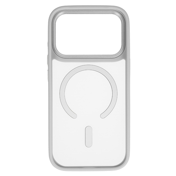 Liavec Cloudy Case with Metal Camera Frame do Iphone 18 Pro Max/17 Pro Max szary (Camera Control Button)
