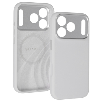 Liavec Silk Shield Case with Metal Camera Frame do Iphone 18 Pro Max/17 Pro Max szary