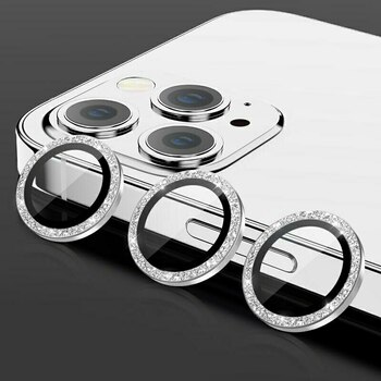 Hartowane szkło HARD DIAMOND na aparat (LENS) do Iphone 18 Pro/18 Pro Max czarne (obiektyw 3 sztuki)