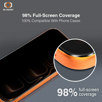 Hartowane szkło Tel Protect 10X Privacy DLC Diamond Coating do Iphone 18 Pro