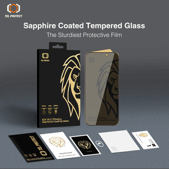 Hartowane szkło Tel Protect 10X Privacy DLC Diamond Coating do Iphone 18 Pro