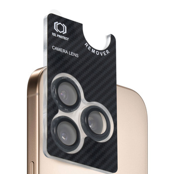Hartowane szkło Tel Protect 3D Lens Aramid Series na aparat do Iphone 18 Pro/18 Pro Max (obiektyw 3 sztuki)