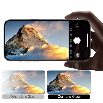 Hartowane szkło Tel Protect Titanium Lens 99% AR na aparat do Iphone 18 Pro/18 Pro Max czarne (obiektyw 3 sztuki)