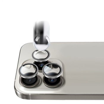 Hartowane szkło Tel Protect Titanium Lens 99% AR na aparat do Iphone 18 Pro/18 Pro Max przezroczyste (obiektyw 3 sztuki)