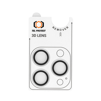 Hartowane szkło Tel Protect 3D Lens na aparat do Iphone 18 Pro/18 Pro Max przezroczyste (obiektyw 3 sztuki)