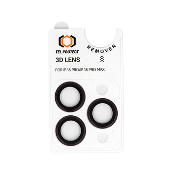 Hartowane szkło Tel Protect 3D Lens na aparat do Iphone 18 Pro/18 Pro Max fioletowe (obiektyw 3 sztuki)