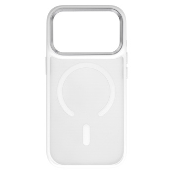 Liavec Cloudy Case with Metal Camera Frame do Iphone 18 Pro Max/17 Pro Max biały (Camera Control Button)