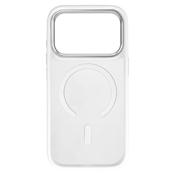 Liavec Cloudy Case with Metal Camera Frame do Iphone 18 Pro Max/17 Pro Max biały (Camera Control Button)