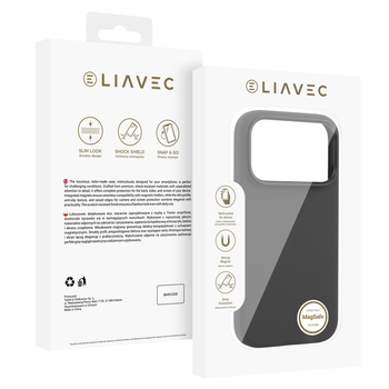 Liavec Silky Case with Metal Camera Frame do Iphone 18 Pro Max/17 Pro Max czarny