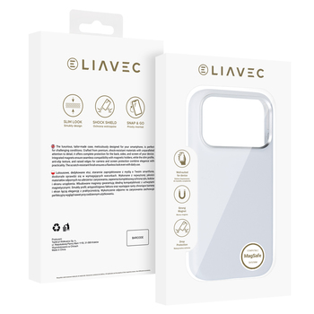 Liavec Silky Case with Metal Camera Frame do Iphone 18 Pro Max/17 Pro Max szary