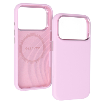 Liavec Silky Case with Metal Camera Frame do Iphone 18 Pro Max/17 Pro Max różowy