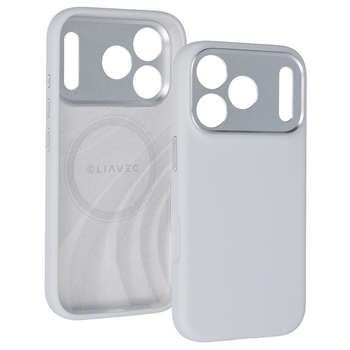 Liavec Silk Shield Case with Metal Camera Frame do Iphone 18 Pro Max/17 Pro Max szary