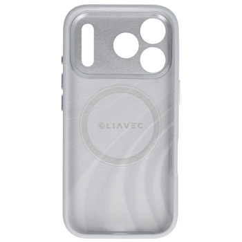 Liavec Silk Shield Case with Metal Camera Frame do Iphone 18 Pro Max/17 Pro Max szary