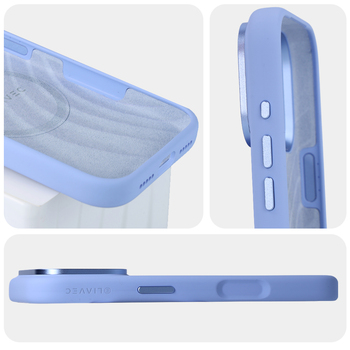 Liavec Silk Shield Case with Metal Camera Frame do Iphone 18 Pro Max/17 Pro Max jasnoniebieski