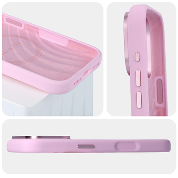 Liavec Silk Shield Case with Metal Camera Frame do Iphone 18 Pro Max/17 Pro Max różowy