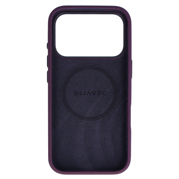 Liavec Silky Case with Metal Camera Frame do Iphone 18 Pro Max/17 Pro Max burgundowy