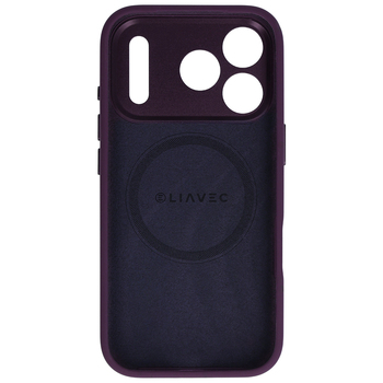 Liavec Silk Shield Case with Metal Camera Frame do Iphone 18 Pro/17 Pro burgundowy