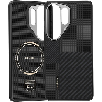 Benks Montage Magnetic Armor Pro Kevlar Case Metal Frame 600D+1500D (C.K.FL.SA.BK.L050) for Samsung Galaxy S26 Ultra black (damaged packaging)