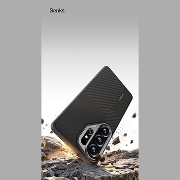 Benks Montage Magnetic Armor Pro Kevlar Case Metal Frame 600D+1500D (C.K.FL.SA.BK.L050) for Samsung Galaxy S26 Ultra black (damaged packaging)