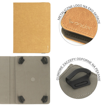 Wonder Leather Tablet Case 13 inches gold (damaged packaging)