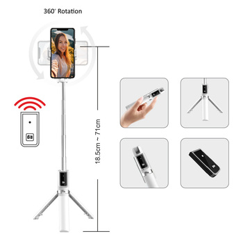 Blavec Selfie Stick Coco P-04 tripod + remote control 0,7 metres (SSCP04-TRW07) white (damaged packaging)