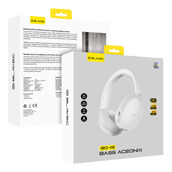 Blavec Over-ear Bluetooth Headphones BO-13 Bass Aceonix ANC (BO13-W) white (damaged packaging)