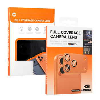 Hartowane szkło Aluminum Metal Camera Full Cover Lens na aparat do Iphone 18 Pro Max black (wyspa+mesh)