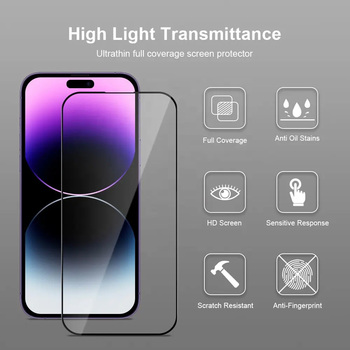 Hartowane szkło Full Glue Easy-Stick Box do IPHONE 17 PRO/18 PRO CZARNY