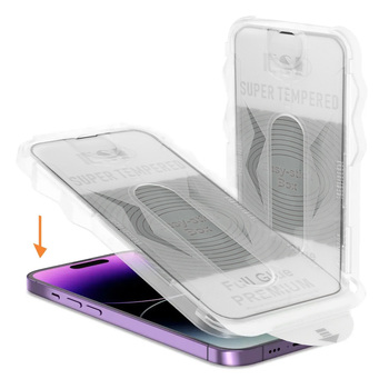Hartowane szkło Full Glue Easy-Stick Box do IPHONE 17 PRO MAX/18 PRO MAX CZARNY