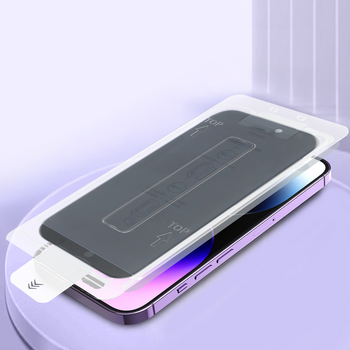Hartowane szkło Full Glue Privacy Easy-Stick Box do IPHONE 17 PRO/18 PRO CZARNY