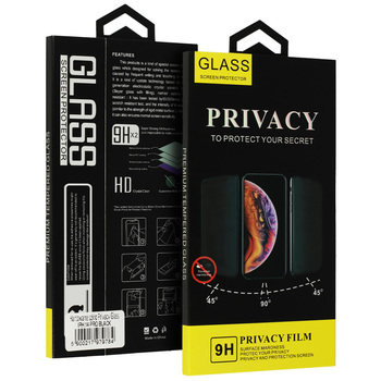 Hartowane szkło Privacy Glass do IPHONE 18 PRO MAX CZARNE