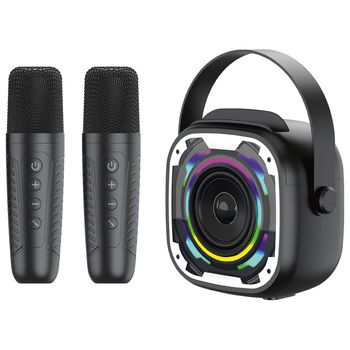 Blavec Głośnik Bezprzewodowy Bluetooth WS-08 Karaoke Idol - 8W z 2 mikrofonami (WS08-2MB) czarny (uszkodzone opakowanie)