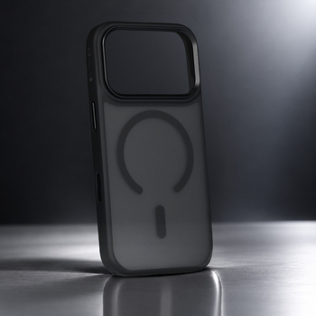 Liavec Cloudy Case with Metal Camera Frame for Iphone 18 Pro/17 Pro black (Camera Control Button)